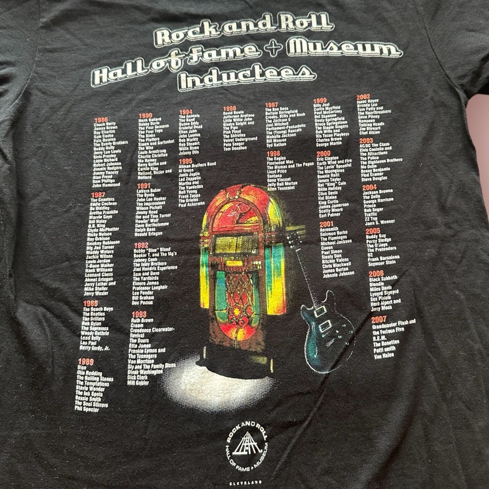 American Apparel Classic Girl Black Rock And Roll Hall Of Fame Museum Tee Small - Picture 6 of 7